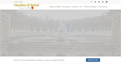 Desktop Screenshot of giardinodiboboli.com