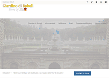 Tablet Screenshot of giardinodiboboli.com